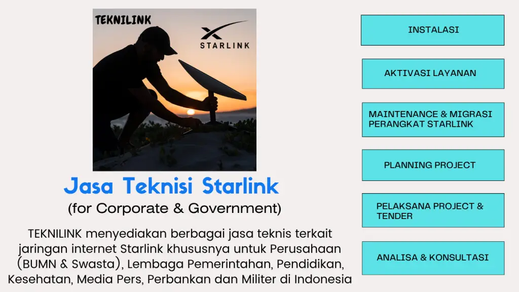 Jasa Teknisi Starlink - TEKNILINK